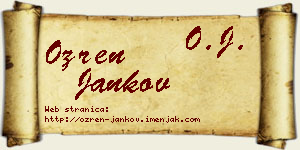 Ozren Jankov vizit kartica